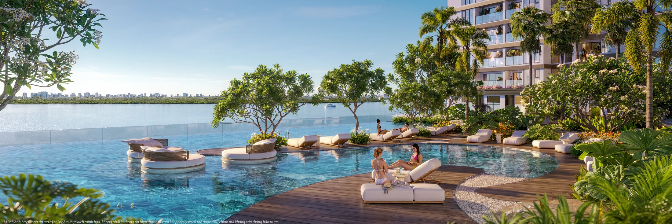 Hồ bơi Panorama tầng 5 Vlasta Premier Phú Thuận – vườn treo tầng mây giữa 2 toà