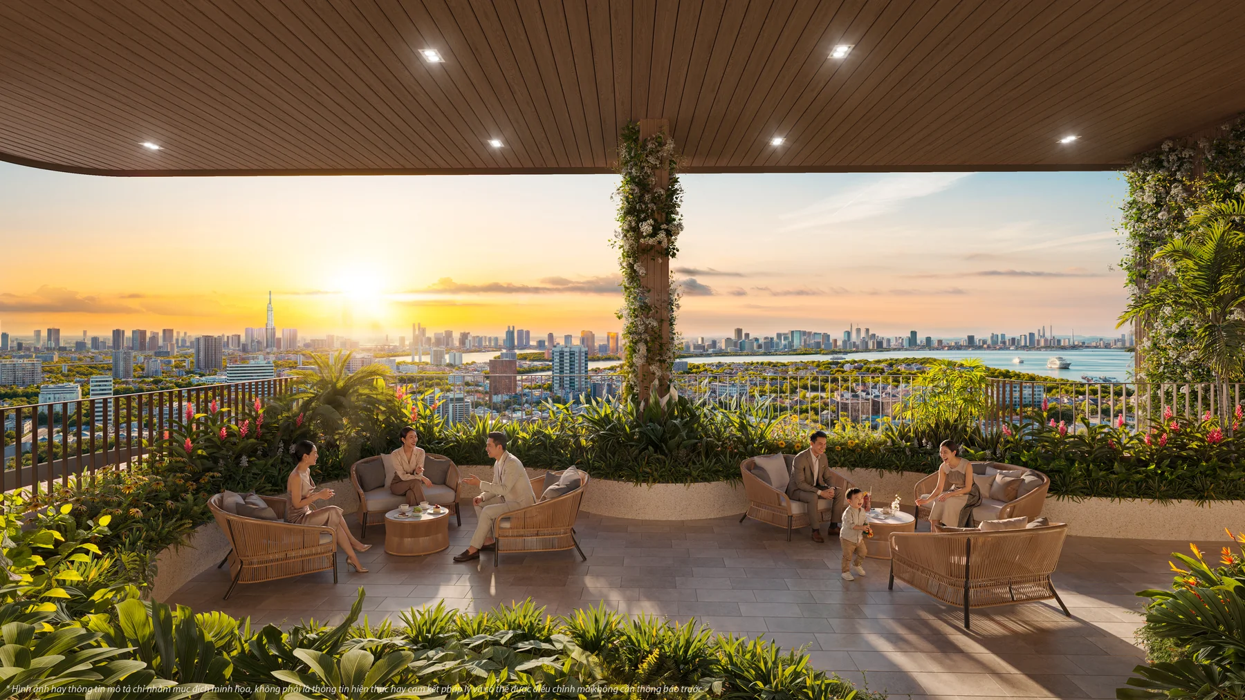 Tiện ích chòi ngắm cảnh Vlasta Premier Phú Thuận – view sông Sài Gòn